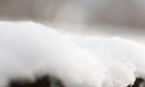snowy roof home