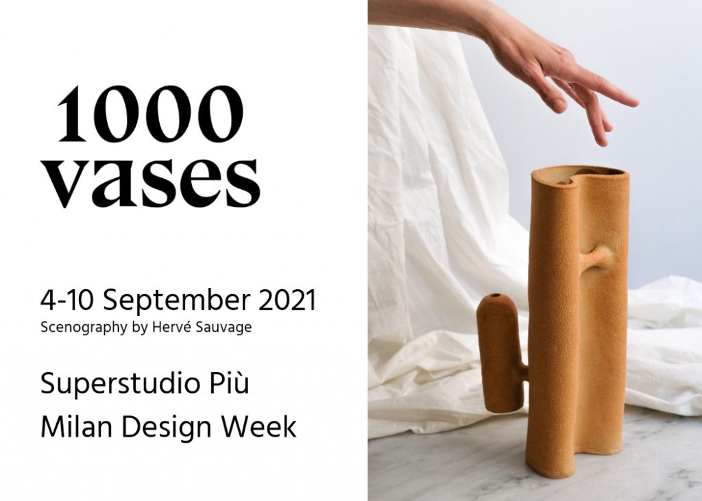 affiche exposition 1000vases milan 2021